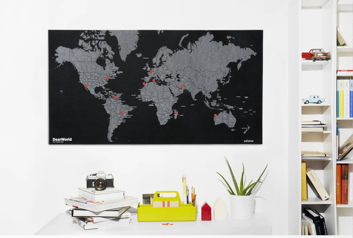 DearWorld The pinnable map (With city names) - Ante ShopPalomarwall decor8051122021314PAL - DWM