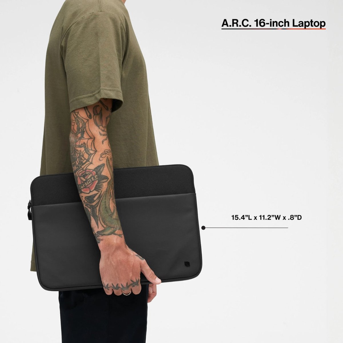 Incase A.R.C. Sleeve for With ReSpun 100% Recycled Polyester for 16 - inch Laptop - Ante ShopIncaseLaptop Sleeve650450269825INCO - 400718 - BLK