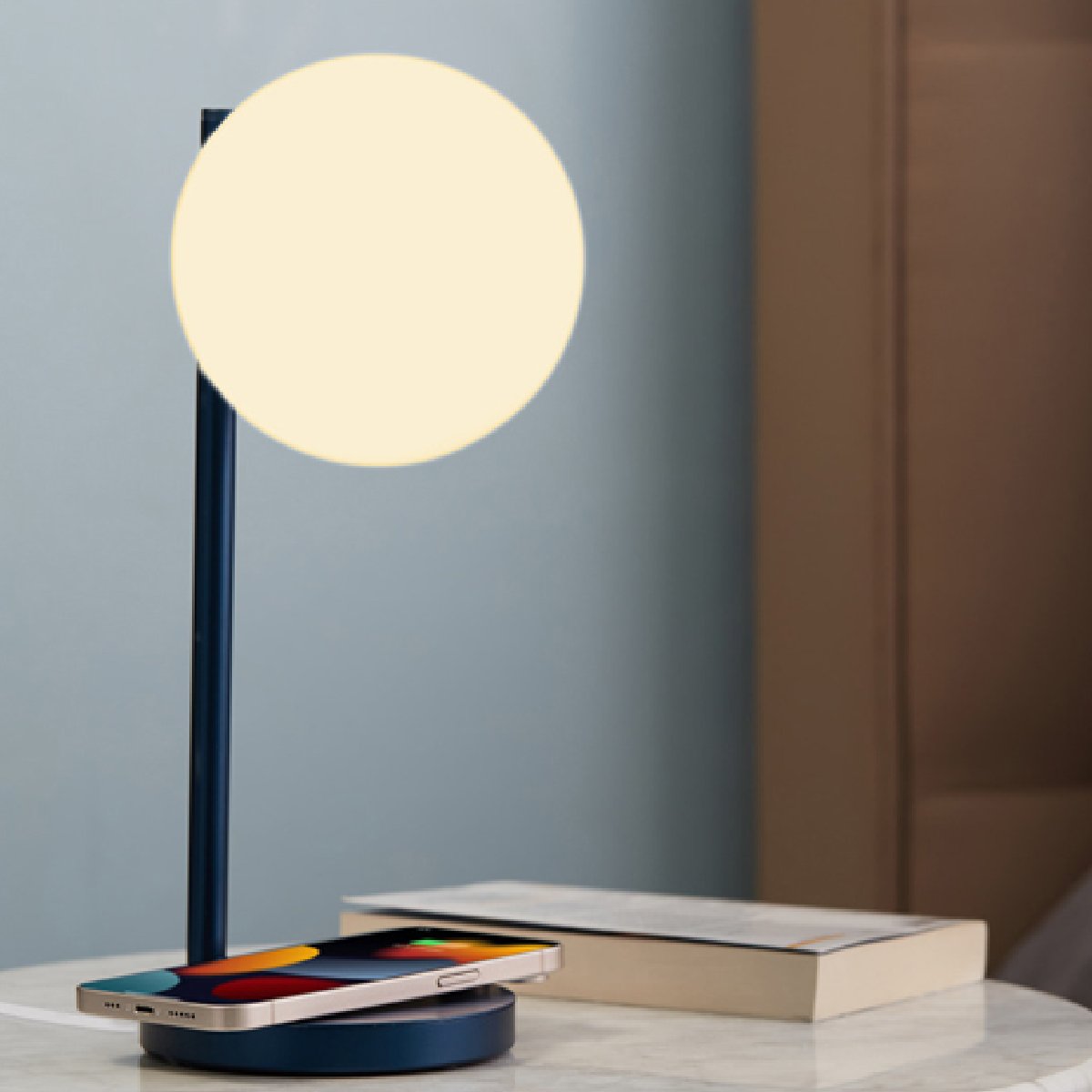 Lexon - Bubble Desk Lamp with Built - in Wireless Charger (Gold) - Ante ShopLexonLed Lamps810011116269LH70D