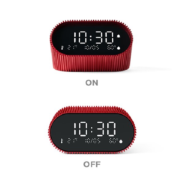 Lexon - Ray Alarm Clock with Thermometer & Hygrometer - Ante ShopLexonAlarm ClocksLR155MN3