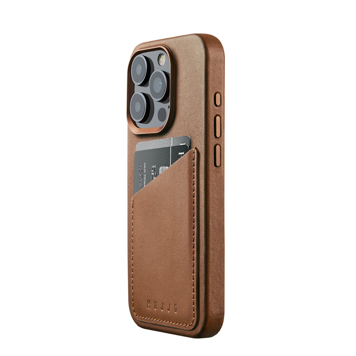 Mujjo Full Leather Wallet Case for iPhone 15 Pro (Magsafe) - Ante ShopMujjoMobile Phone CasesMUJJO - CL - 040 - BK