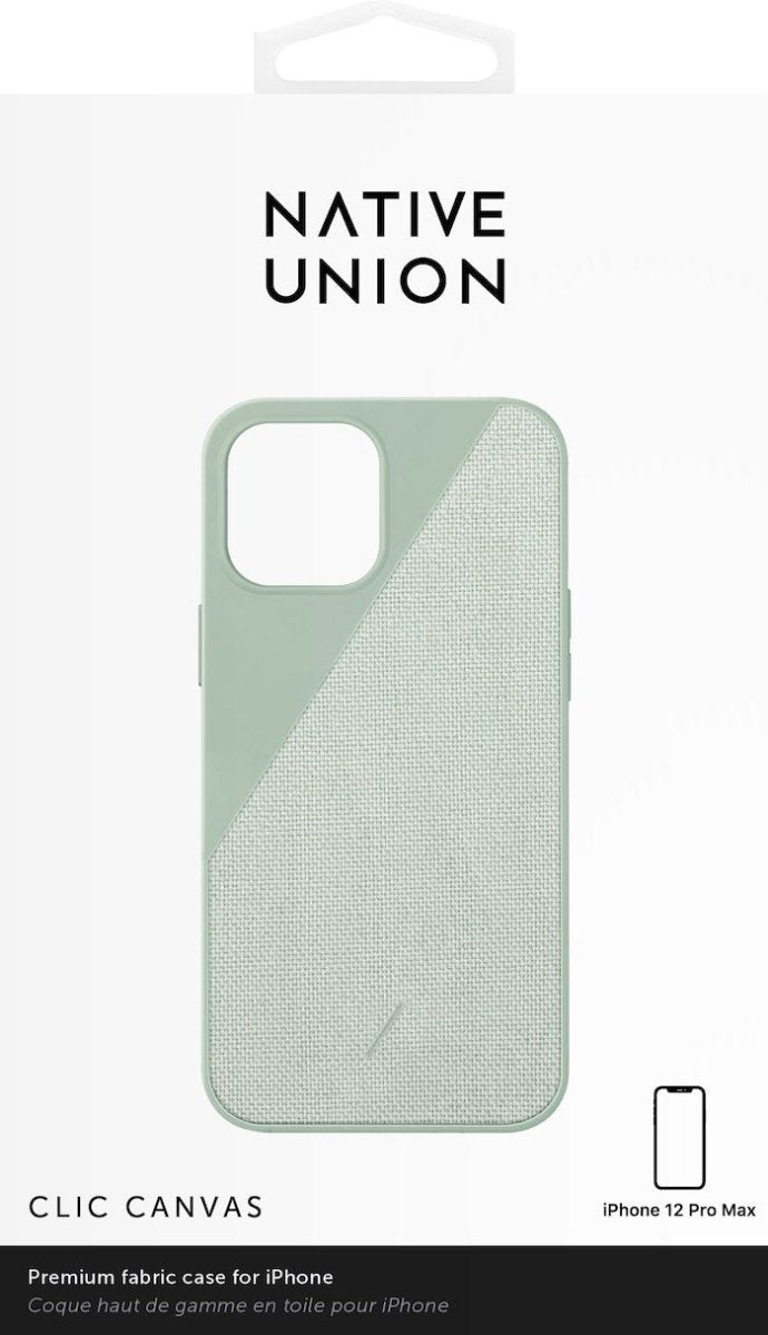 Native Union Clic Canvas - iPhone 12 Pro Max - Ante Shopnative unionCasesCCAV - GRN - NP20L