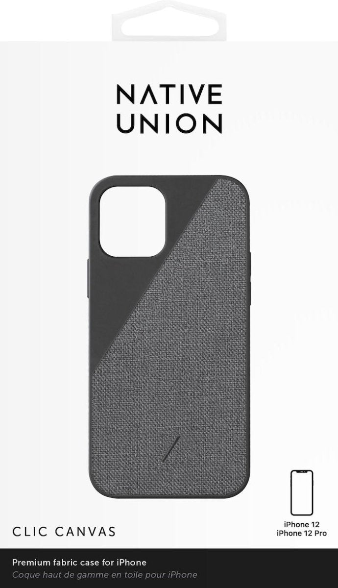 Native Union Clic Canvas - iPhone 12/12 Pro - Ante Shopnative unionCasesCCAV - BLK - NP20M