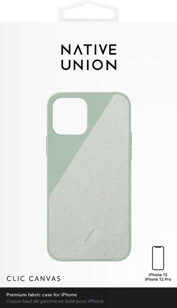 Native Union Clic Canvas - iPhone 12/12 Pro - Ante Shopnative unionCasesCCAV - GRN - NP20M