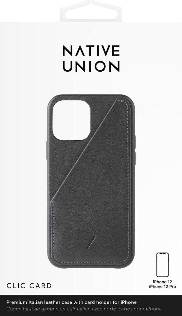 Native Union Clic Card - iPhone 12/ 12 Pro - Ante Shopnative unionCasesCCARD - BLK - NP20M