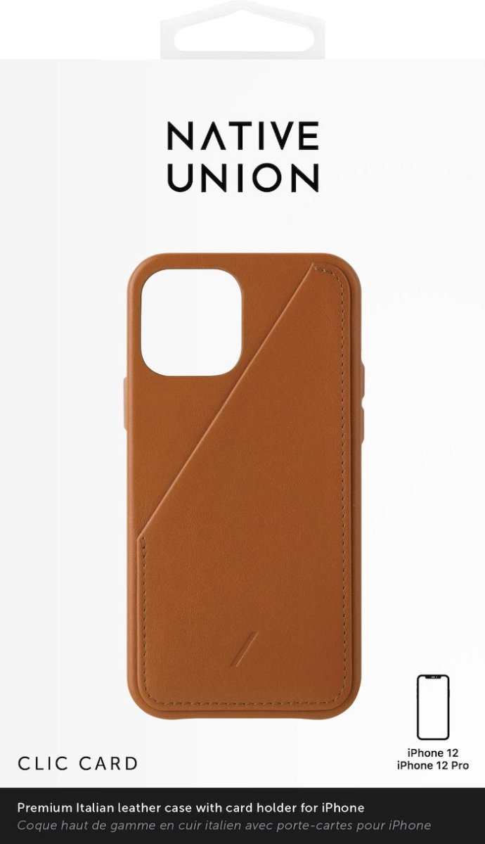 Native Union Clic Card - iPhone 12/ 12 Pro - Ante Shopnative unionCasesCCARD - TAN - NP20M