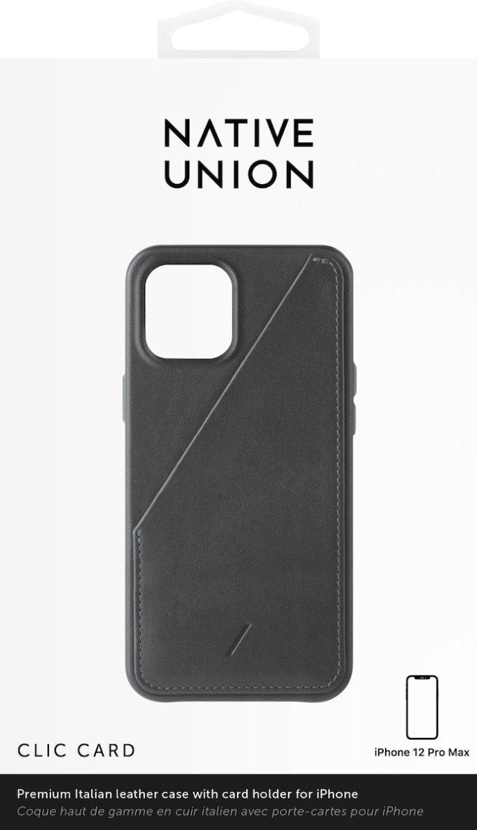 Native Union Clic Card - iPhone 12 Pro Max - Ante Shopnative unionCasesCCARD - BLK - NP20L