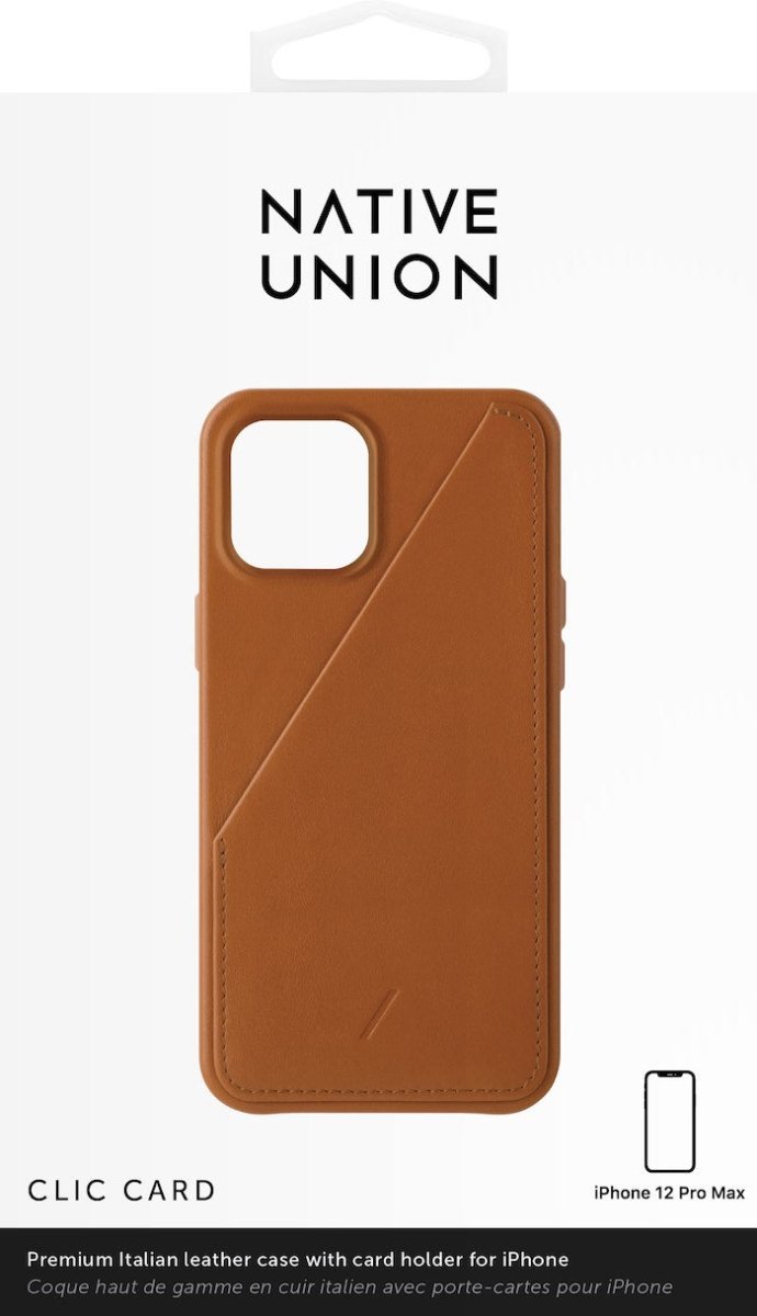 Native Union Clic Card - iPhone 12 Pro Max - Ante Shopnative unionCasesCCARD - TAN - NP20L