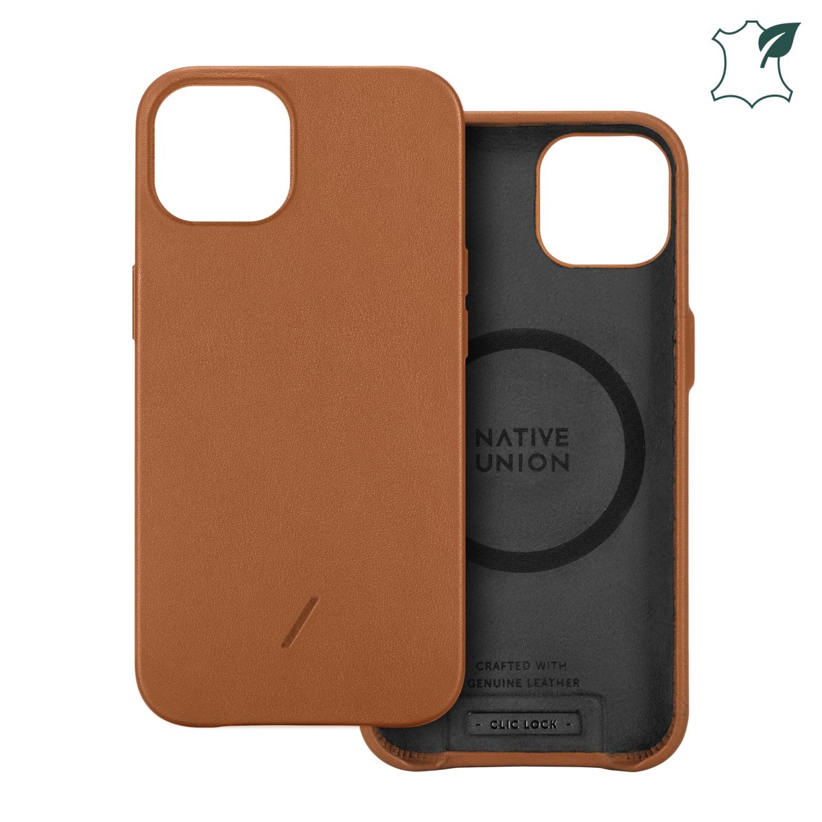 Native Union Clic Classic Leather Case for iPhone 13 - MagSafe Compatible - Ante Shopnative unionCasesCCLAS - BRN - NP21M