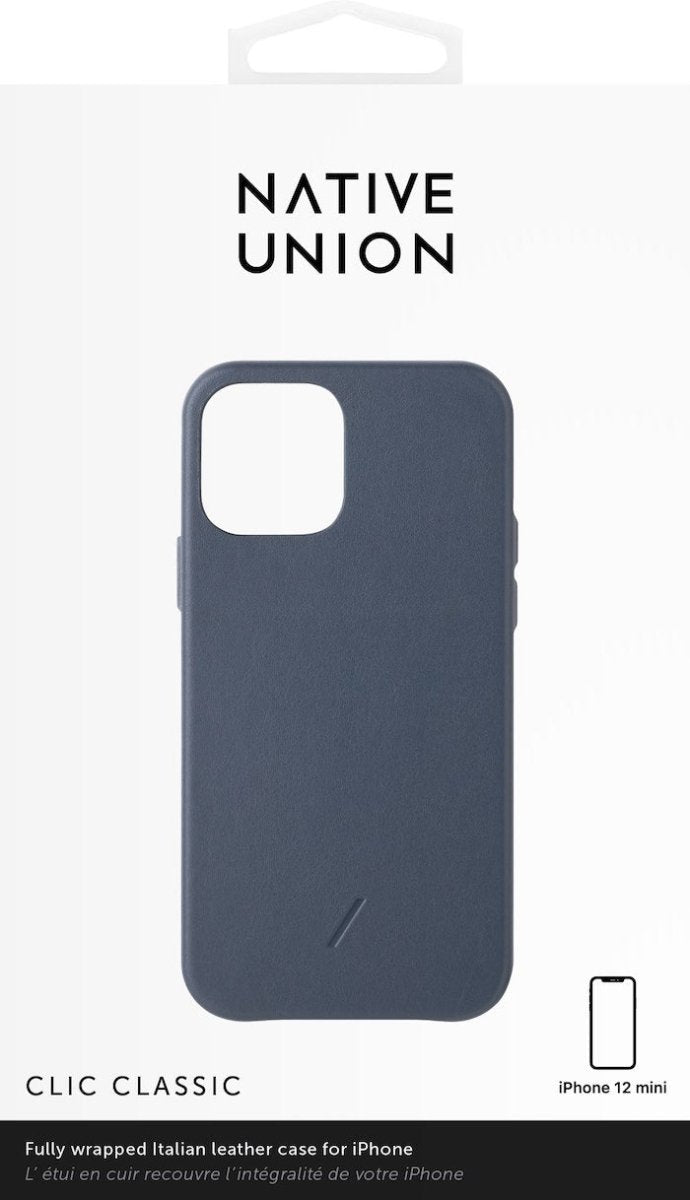 Native Union Clic Classic Leather - iPhone 12 Mini - Ante Shopnative unionCasesCCLAS - BLU - NP20S