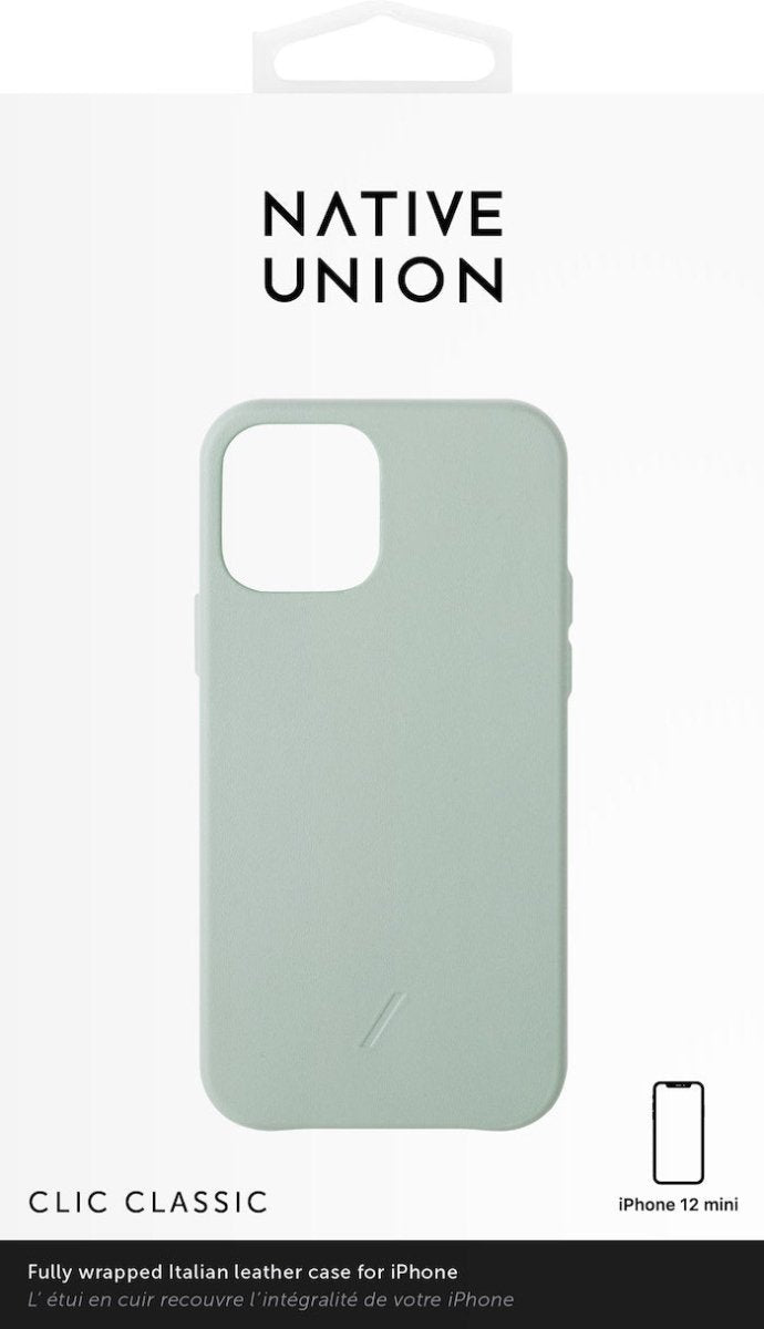 Native Union Clic Classic Leather - iPhone 12 Mini - Ante Shopnative unionCasesCCLAS - GRN - NP20S