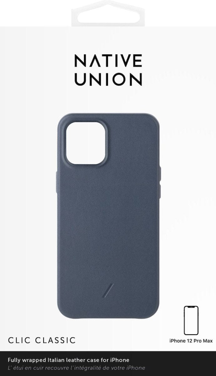 Native Union Clic Classic Leather - iPhone 12 Pro Max - Ante Shopnative unionCasesCCLAS - BLU - NP20L