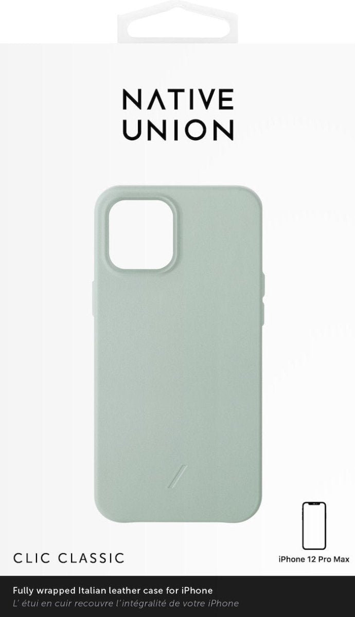 Native Union Clic Classic Leather - iPhone 12 Pro Max - Ante Shopnative unionCasesCCLAS - GRN - NP20L