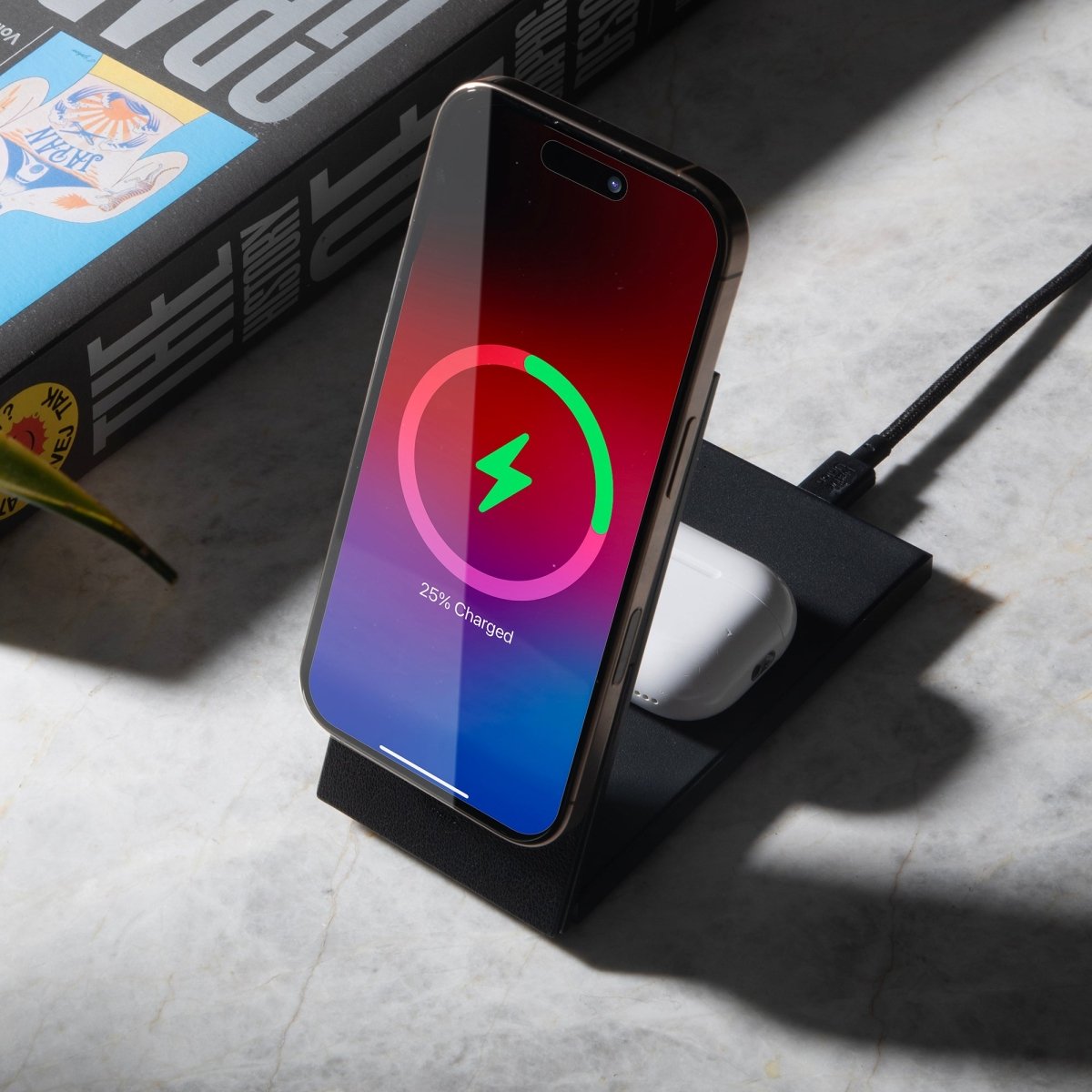 Native Union Rise 2 - in - 1 Magnetic Wireless Charger - Ante ShopNATIVE UNIONWireless ChargerRS - 2IN1 - BLK