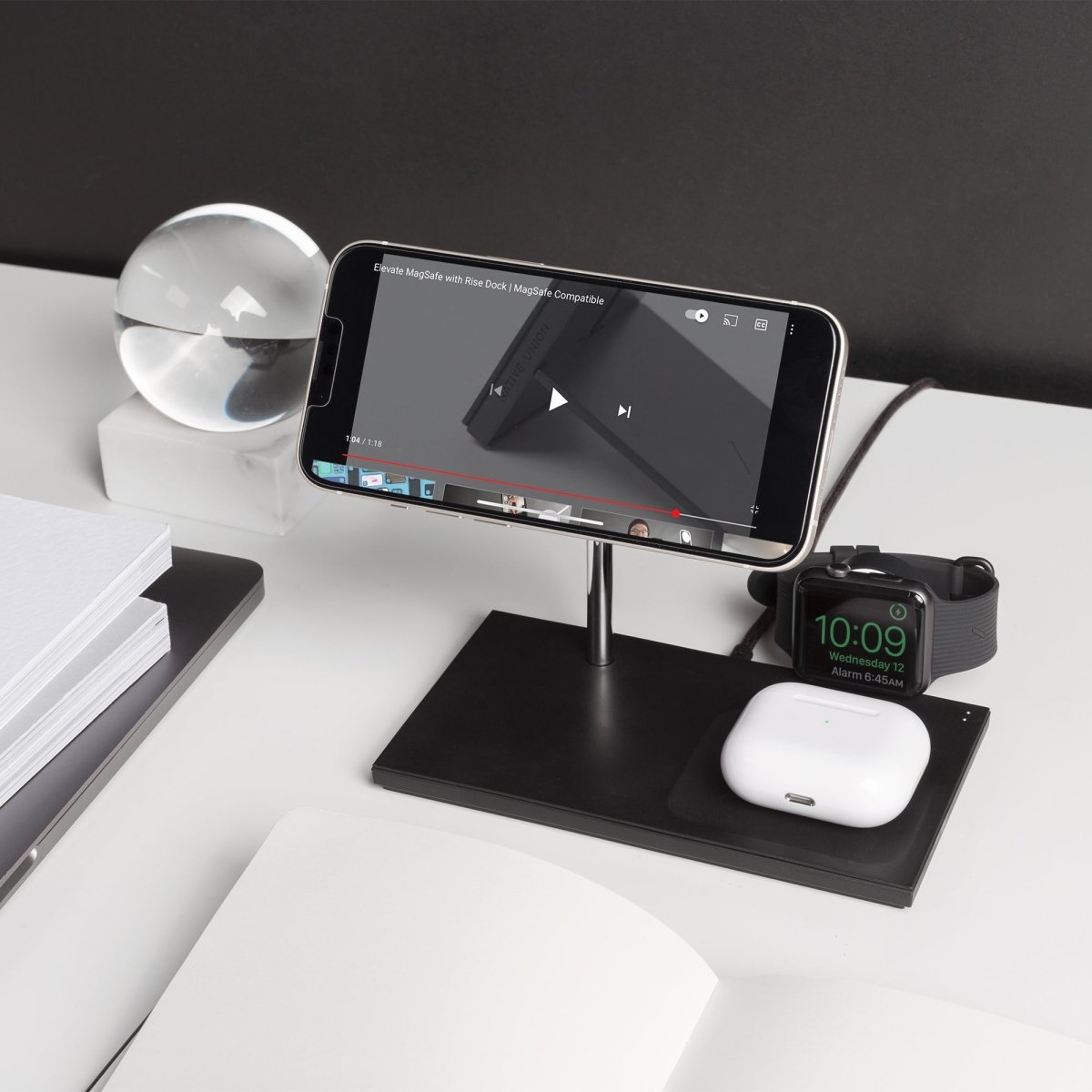 Native Union Snap 3 - in - 1 Magnetic Wireless Charger - Ante ShopNative UnionWireless Chargers846654046670SNAP - 3IN1 - BLK - EU