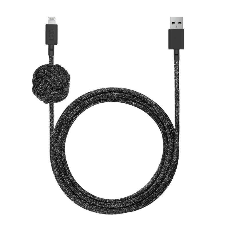 Night Cable (USB - A to Lightning) - Ante ShopNative UnionCables846654017489NCABLE - L - CS - BLK - NP