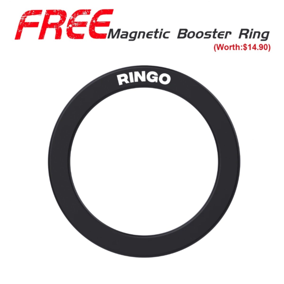 Ringo Water Bottle + Free Magnetic Booster Ring (Black) - Ante ShopRingoLifestyleRG - B2BK24LSC2