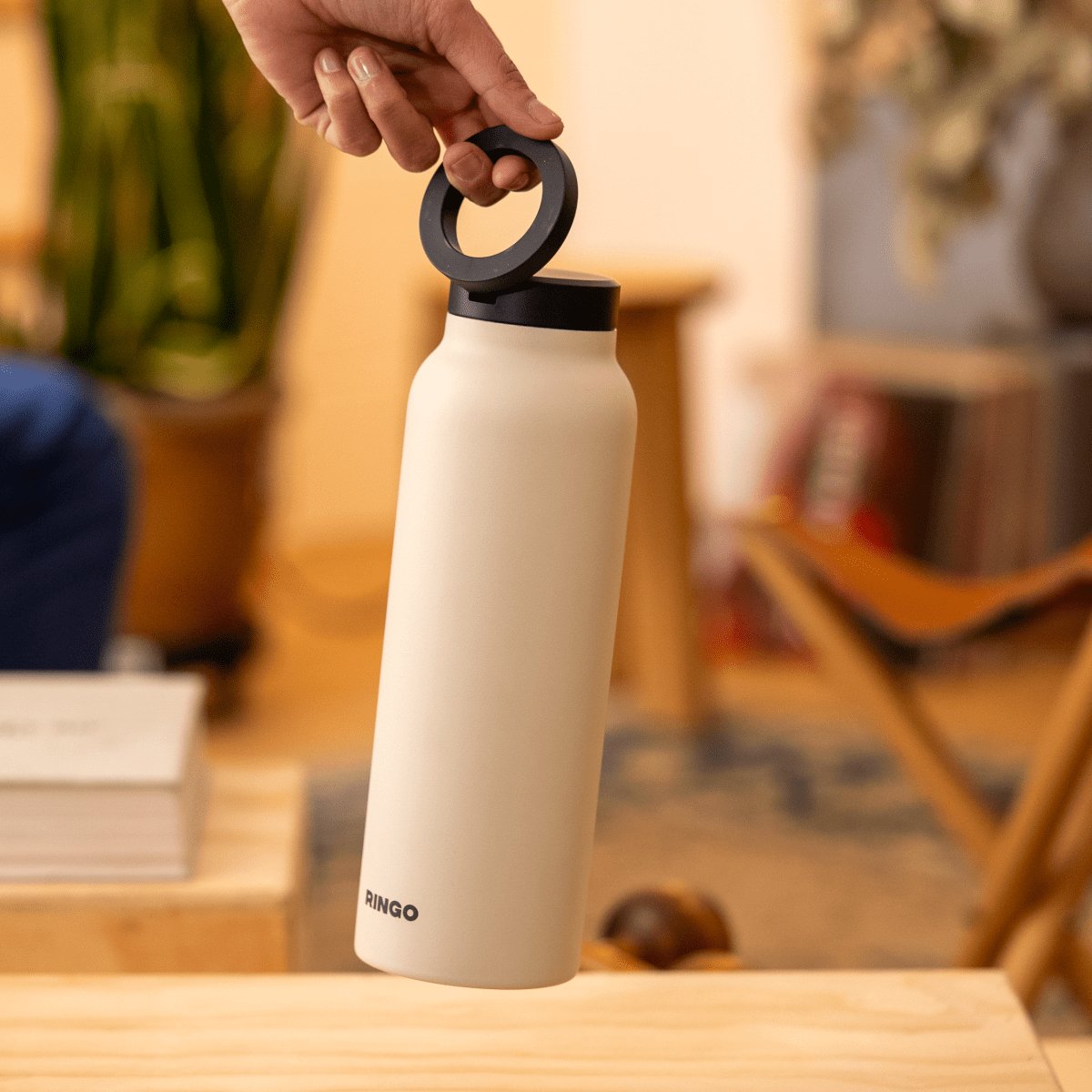 Ringo Water Bottle + Free Magnetic Booster Ring (Ivory) - Ante ShopRingoLifestyle850055385030RG - B2IV24LSC1