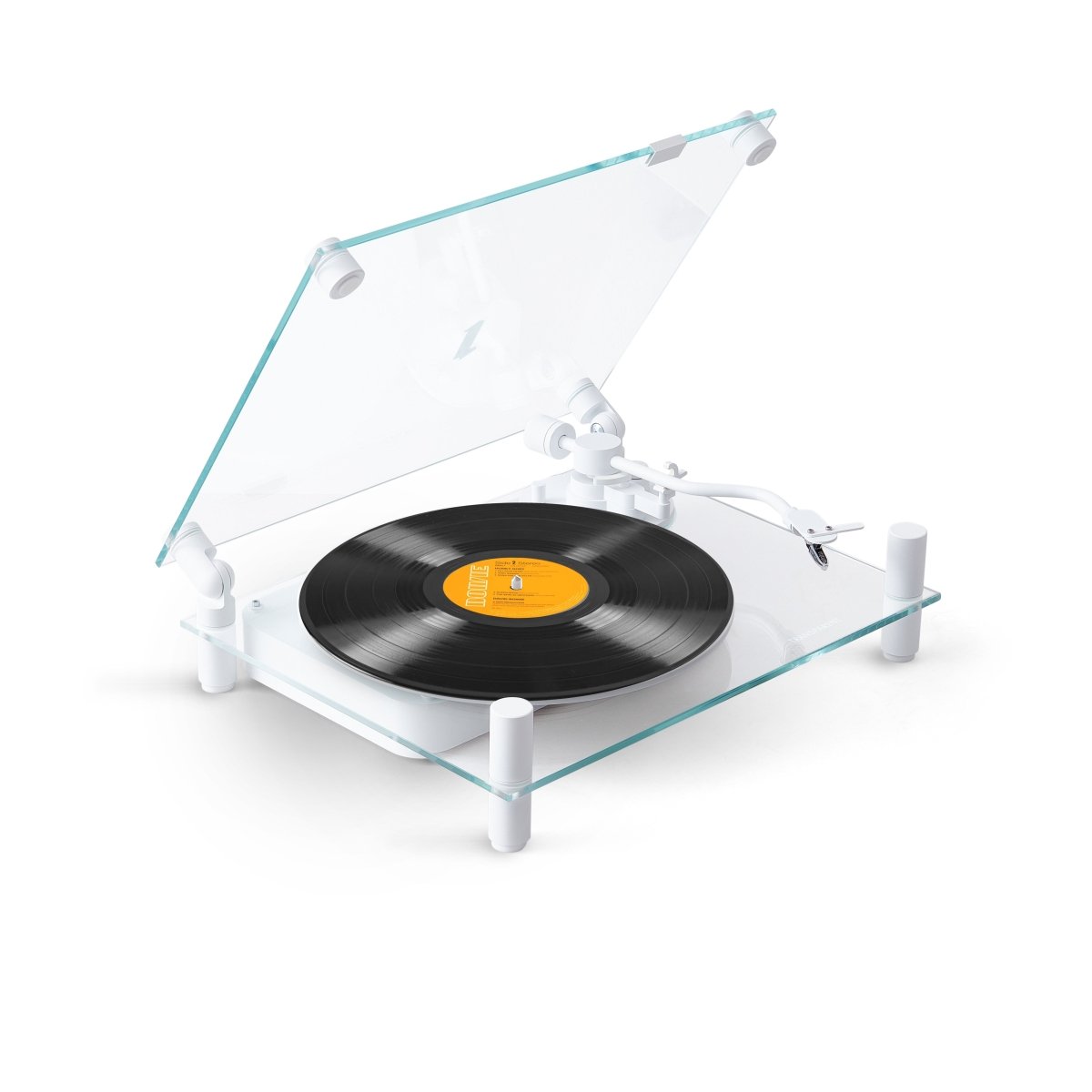 Transparent Turntable (White) - Ante ShopTransparentSpeakers7350077880238TT - W