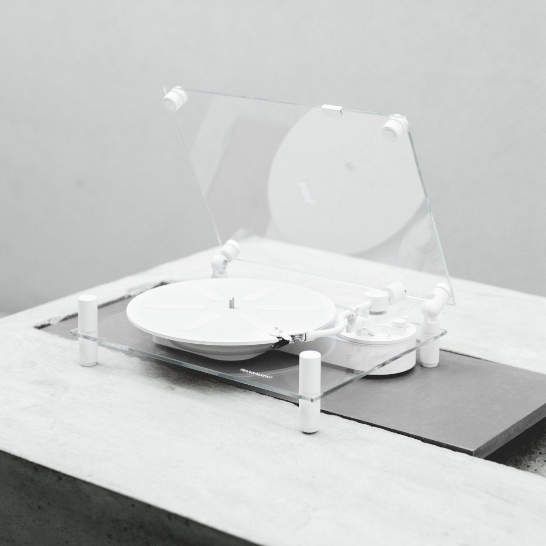 Transparent Turntable (White) - Ante ShopTransparentSpeakers7350077880238TT - W