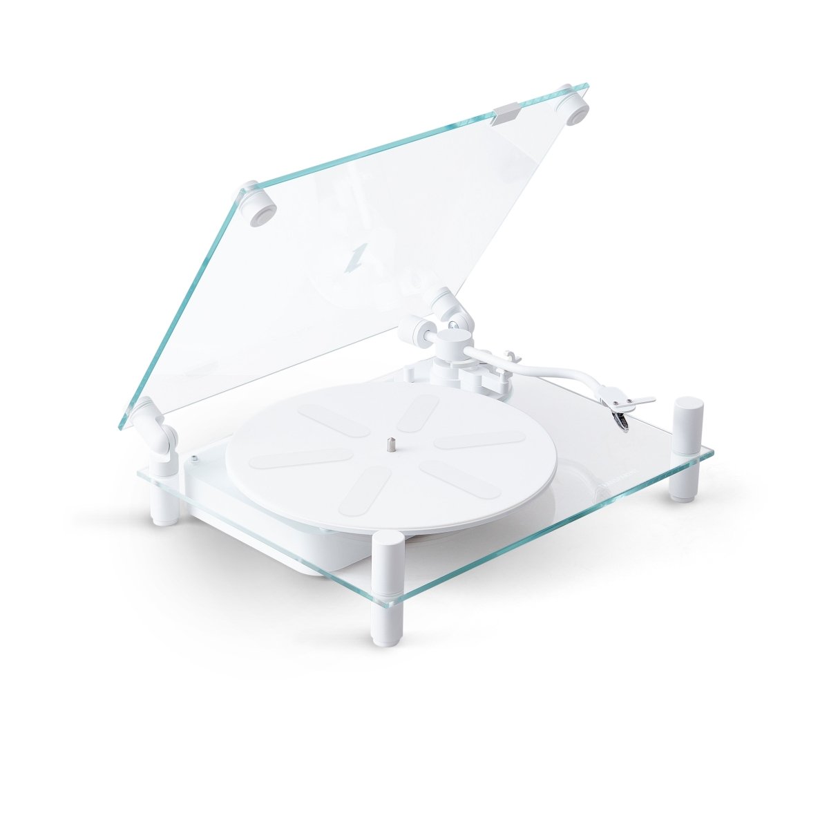 Transparent Turntable (White) - Ante ShopTransparentSpeakers7350077880238TT - W