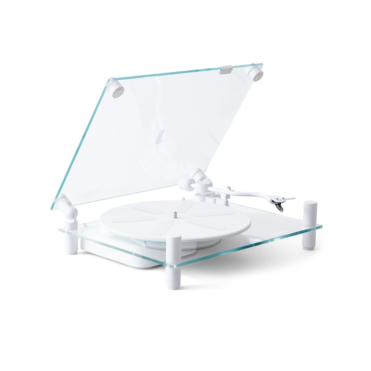 Transparent Turntable (White) - Ante ShopTransparentSpeakers7350077880238TT - W