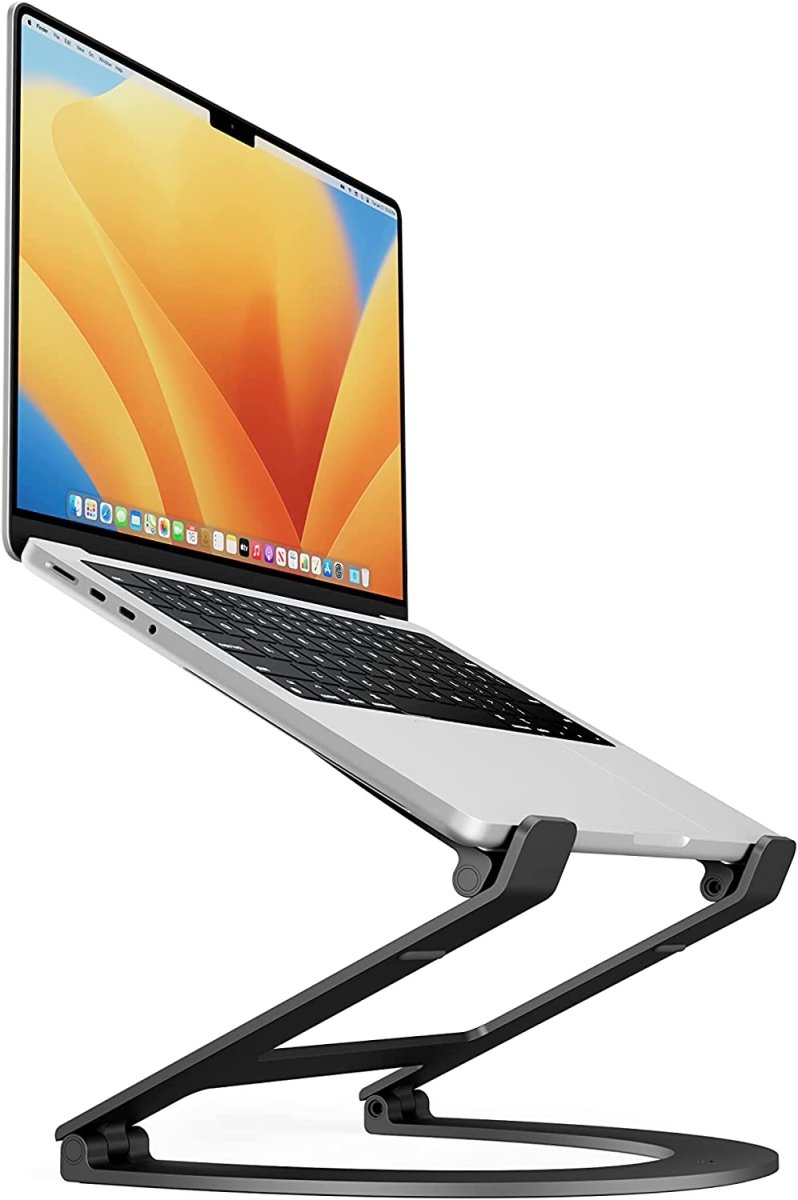 Twelve South Curve Flex | Ergonomic Height & Angle Adjustable Aluminum Laptop/MacBook Stand/Riser, fits 10" - 17", Folds Flat for Portability - Ante ShopTwelve SouthComputer Risers & Stands811370024325TS - 2201BK