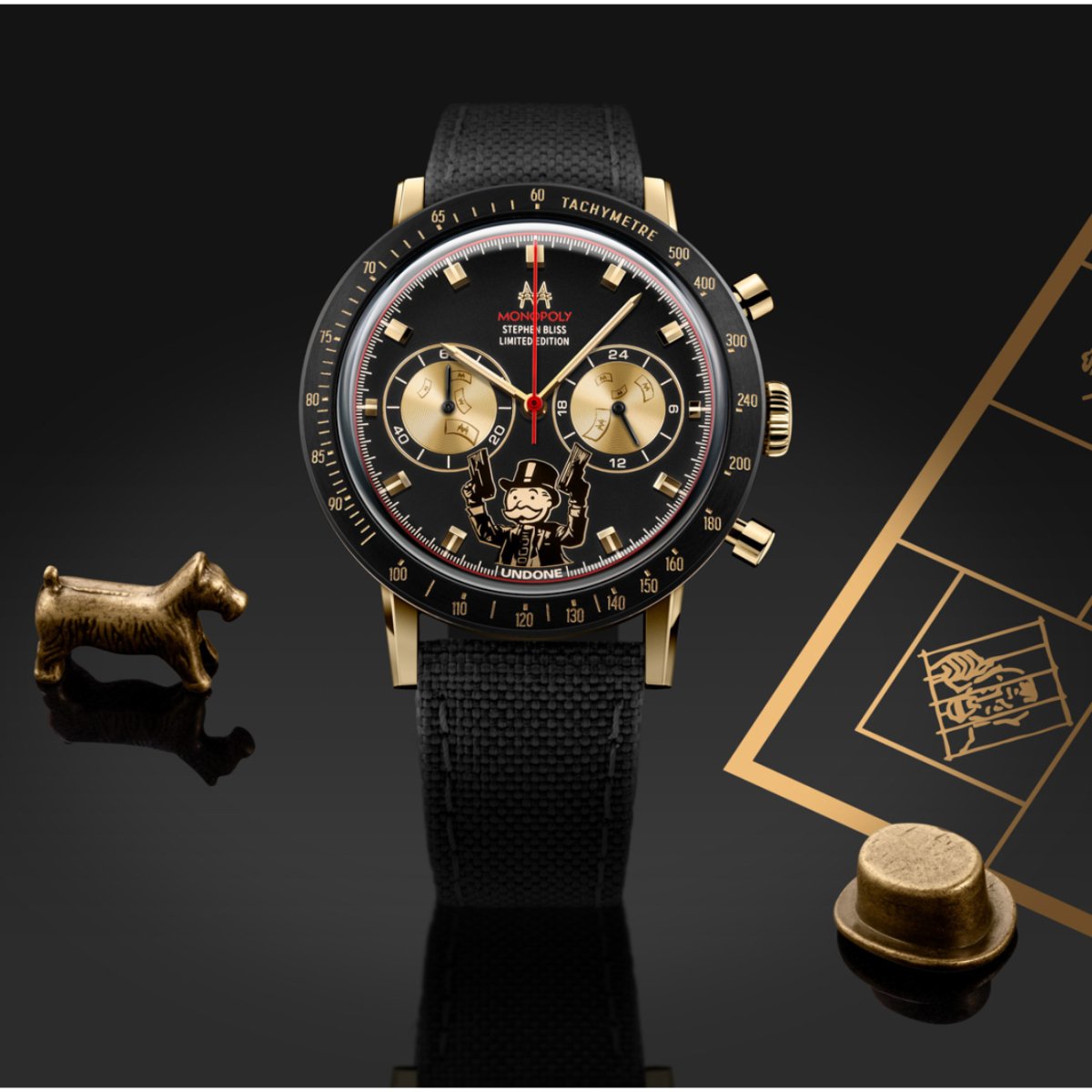 UNDONE x Monopoly "Godfather" Edition - Ante ShopUndoneWatches00017223UN - WA - COL - MNP - GDF - BLK