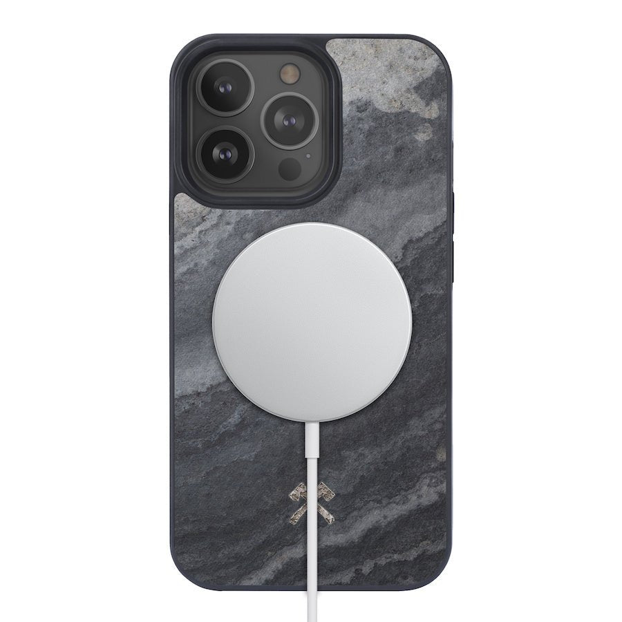 Woodcessories Camo Grey Stone Bumper Case Magsafe - iPhone 13 Pro /13 Pro Max - Ante ShopWoodcessoriesCases4260382639274sto077