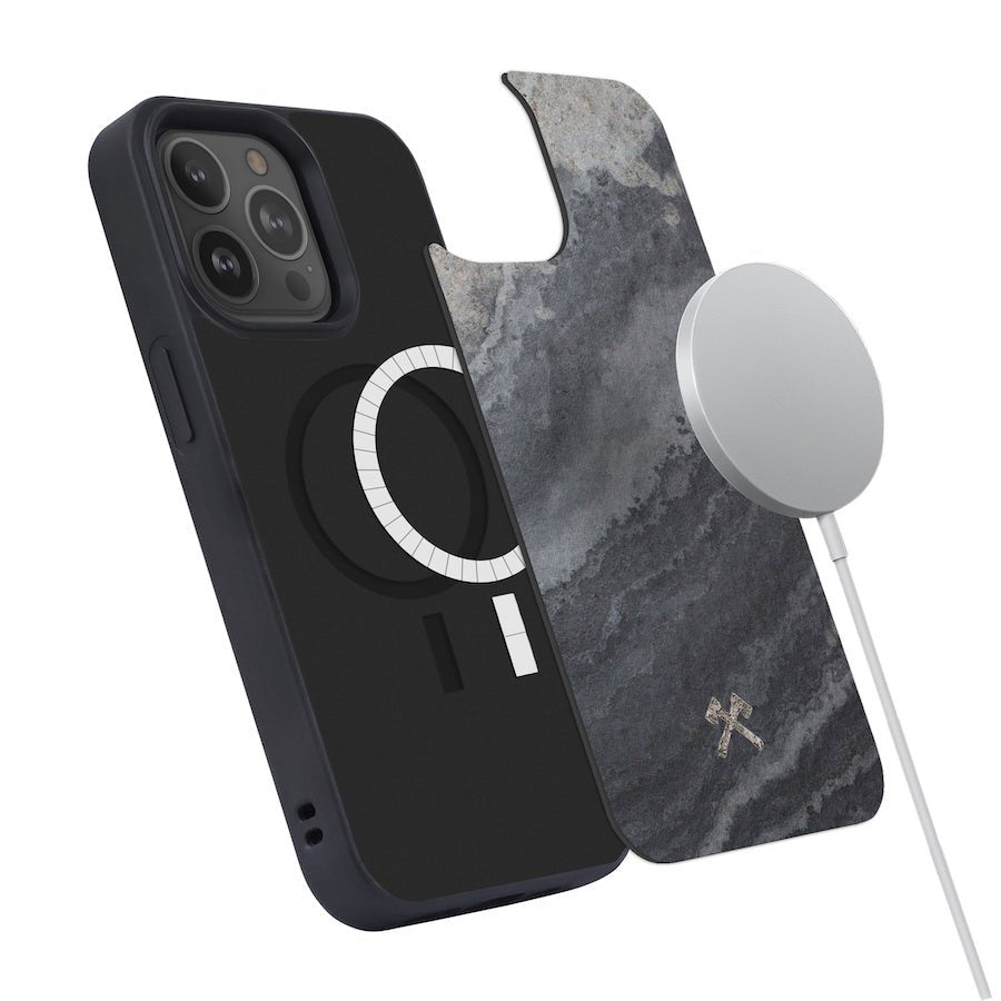 Woodcessories Camo Grey Stone Bumper Case Magsafe - iPhone 13 Pro /13 Pro Max - Ante ShopWoodcessoriesCases4260382639274sto077