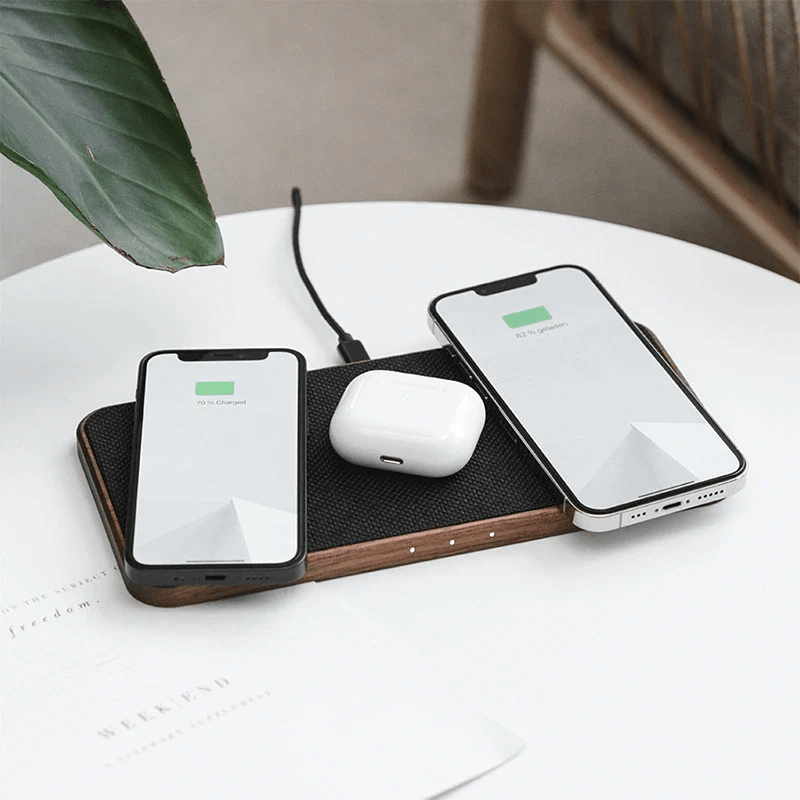 Woodcessories Multi Pad Wooden Wireless Charger Walnut - Ante ShopWoodcessoriesWireless Chargers4260750590954ECO610